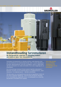 Instandhouding Servomotoren