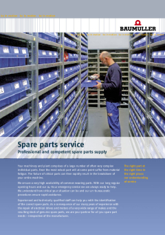 Spare parts service 