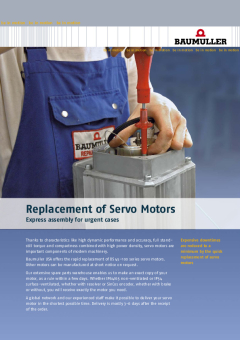 Replacement of Servo Motors 