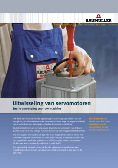 Uitwisseling van servomotoren 