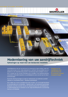 Modernisering van uw aandrijftechniek 