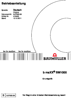 b maXX 1000 Betriebsanleitung