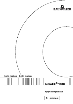 b maXX 1000 Parameterhandbuch