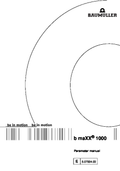 b maXX 1000 Parameter manual