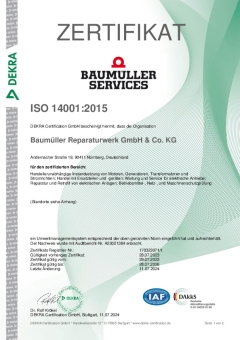 Zertifikat ISO 14001:2015
