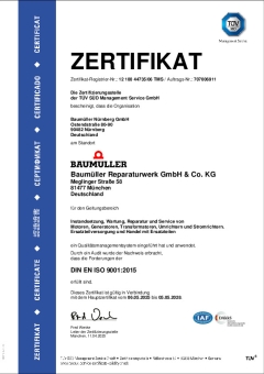 Zertifikat ISO 9001:2015