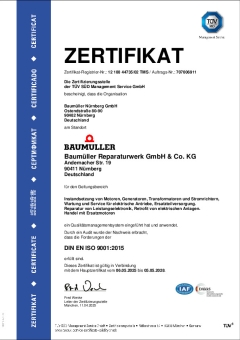Zertifikat ISO 9001:2015