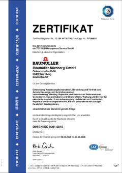 Zertifikat ISO 9001:2015