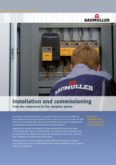 Installation and commissioning